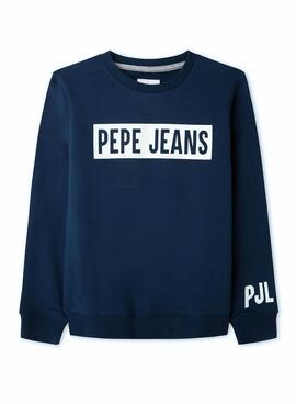 Sudadera Pepe Jeans Jamie Azul Para Niño