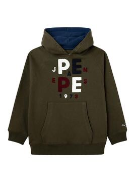 Sudadera Pepe Jeans Jason Verde Para Niño