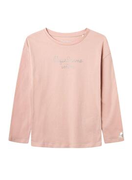 Camiseta Pepe Jeans Nuria Rosa Para Niña