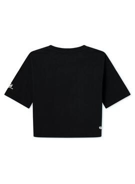 Camiseta Pepe Jeans Soraya Crop Negro Para Nila