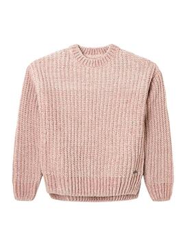 Jersey Pepe Jeans Chenilla Rosa Para Niña