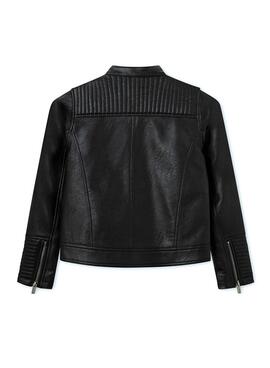 Cazadora Biker Pepe Jeans Megane Negro Para Niña