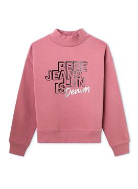 Sudadera Pepe Jeans Donna Rosa Para Niña