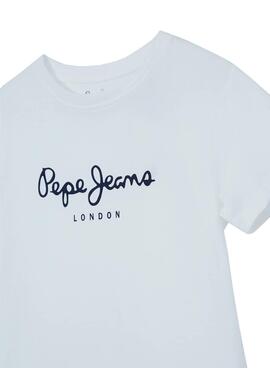 Camiseta Pepe Jeans Art Blanco Para Niño