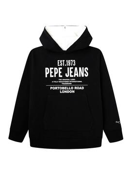 Sudadera Pepe Jeans Jareth Negro Para Niño