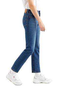 Pantalon Vaquero Levis 501 Crop Denim Mujer