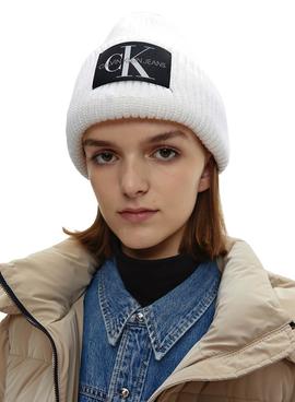 Gorro Calvin Klein Jeans Monogram Blanco 