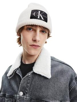 Gorro Calvin Klein Jeans Monogram Blanco 