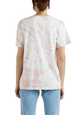 Camiseta Levis Tie Dye Rosa y Blanco