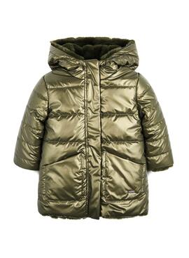 Abrigo Mayoral Reversible Pelo Verde Para Niña