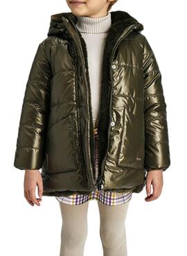 Abrigo Mayoral Reversible Pelo Verde Para Niña