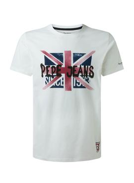 Camiseta Pepe Jeans Roland Blanco para Hombre