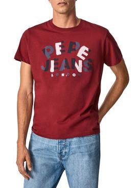 Camiseta Pepe Jeans Raphael Granate para Hombre