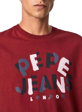 Camiseta Pepe Jeans Raphael Granate para Hombre