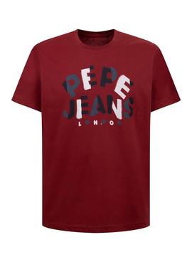 Camiseta Pepe Jeans Raphael Granate para Hombre