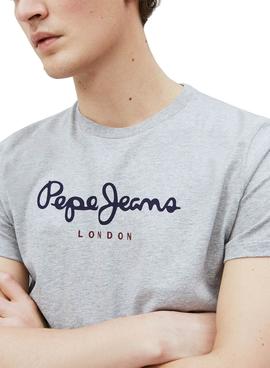 Camiseta Pepe Jeans Eggo Gris para Hombre