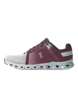 Zapatillas On Running Cloudflow Granate para Mujer