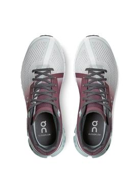 Zapatillas On Running Cloudflow Granate para Mujer