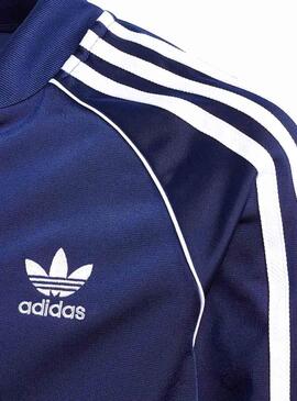 Chaqueta Adidas Track Top Azul Oscuro Para Niños