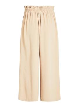 Pantalon Vila Rasha Beige Mujer