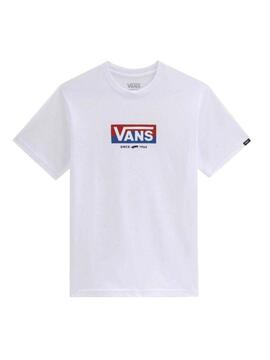 Camiseta Vans Easy Logo Blanco para Niño