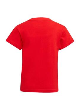 Camiseta Adidas Trefoil Rojo para Niño