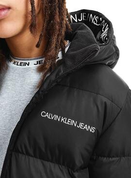 Cazadora Calvin Klein Jeans Tape Negro Niño