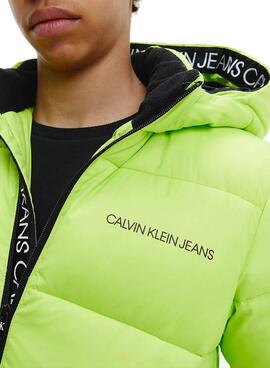 Cazadora Calvin Klein Jeans Tape Verde Niño