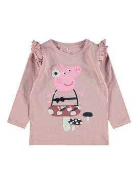 Camiseta Name It Peppa Pig Rosa para Niña