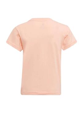 Camiseta Adidas Trefoil Rosa para Niña