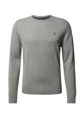 Jersey Polo Ralph Lauren Basic Gris para Hombre