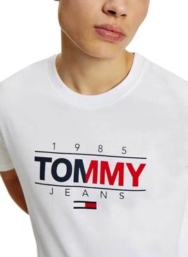 Camiseta Tommy Jeans 1985 Logo Blanco