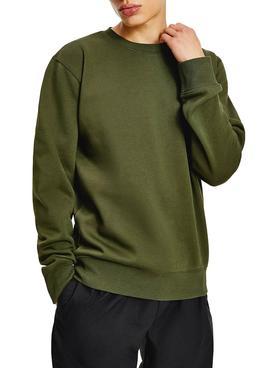 Sudadera Tommy Jeans Regular Fleece Verde 