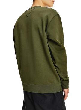 Sudadera Tommy Jeans Regular Fleece Verde 