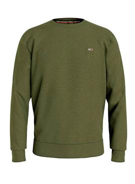 Sudadera Tommy Jeans Regular Fleece Verde 