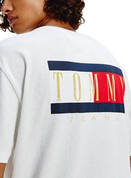 Camiseta Tommy Jeans Vintage Flag Blanco