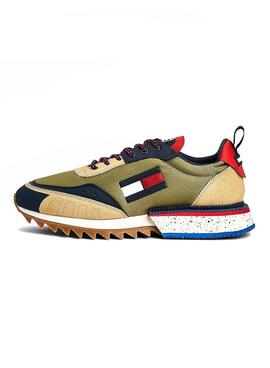 Zapatillas Tommy Jeans Cleated Verde para Hombre