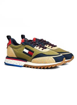 Zapatillas Tommy Jeans Cleated Verde para Hombre