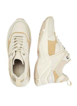 Zapatillas Tommy Hilfiger Wedge Beige para Mujer