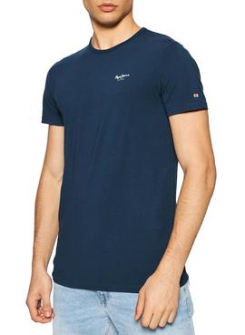 Camiseta Pepe Jeans Original Basic Marino Hombre