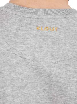 Sudadera Klout Básica Gris Para Hombre