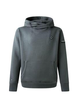 Sudadera Pepe Jeans Aaron Hoodie Gris Para Niño