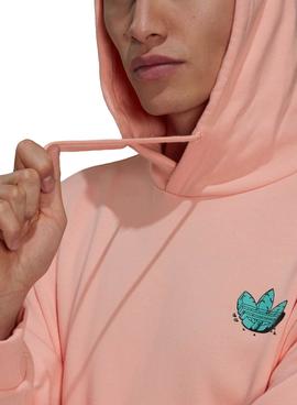 Sudadera Adidas Funny Dino Rosa Para Hombre