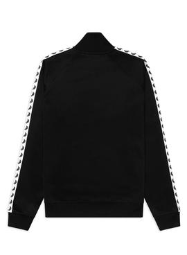 Chaqueta Fred Perry Taped Track Negro Para Hombre