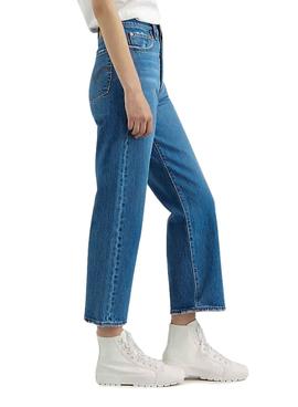 Pantalón Vaquero Levis Ribcage Recto Ankle Mujer