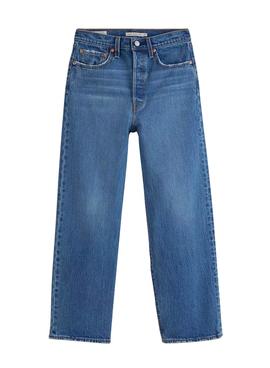 Pantalón Vaquero Levis Ribcage Recto Ankle Mujer