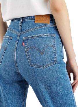 Pantalón Vaquero Levis Ribcage Recto Ankle Mujer