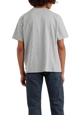 Camiseta Levis Graphic Flower Gris Para Hombre