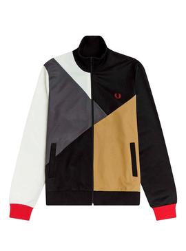 Chaqueta Fred Perry Color Block Para Hombre