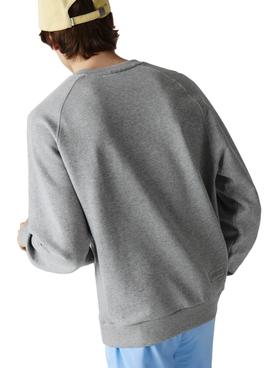 Sudadera Lacoste Live Loose Fit Unisex Gris